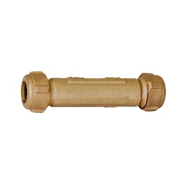 Midline Valve RLC2256 Compression Coupling Fitting, with Packing Nut, Brass Diameter, 3/4 in. X 5 in. Length