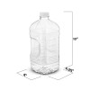 MT Products PET Empty Clear Plastic Juice Bottle with Cap,