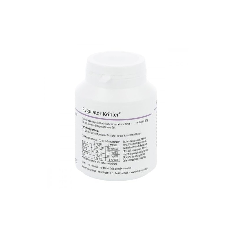 Regulator-Köhler Gastric Juice-Resistant Capsules