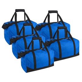 24 Pack Bulk Duffle Bags Wholesale by the Case for Homeless, Sports Teams, and Duffle Bags for Foster Kids (All Blue Pack)