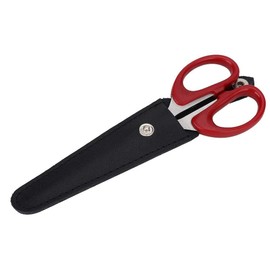 Salon Hair Scissor Bag, Scissors Safety Sheath Bag, Professional PU Leather Scissors Bag Portable Scissors Storage Holder, Holster Organizer Hairdressers Tools(black)