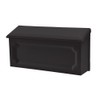 Gibraltar Mailboxes Windsor Small Capacity Rust-Proof Plastic Black, Wall-Mount Mailbox,