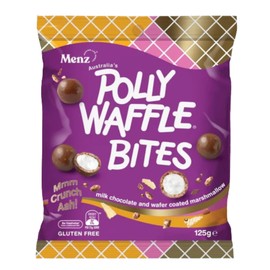 Polly Waffle Bites 125g x 4 Bags -Australian Made Aussie Favourite