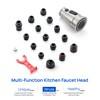 J-HVA Kitchen Faucet Sprayer Head Replacement with 15 Adapters (UPDATED)