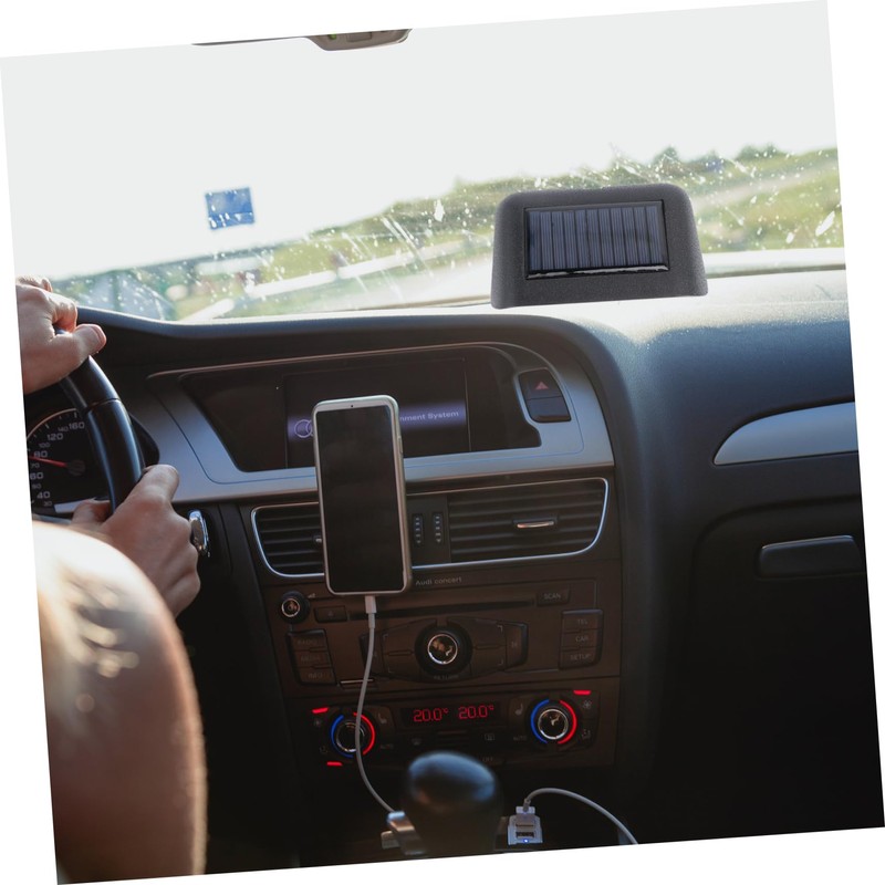 ULTECHNOVO 3pcs Car Thermometer Clock Analog Dashboard Clock Temperature High