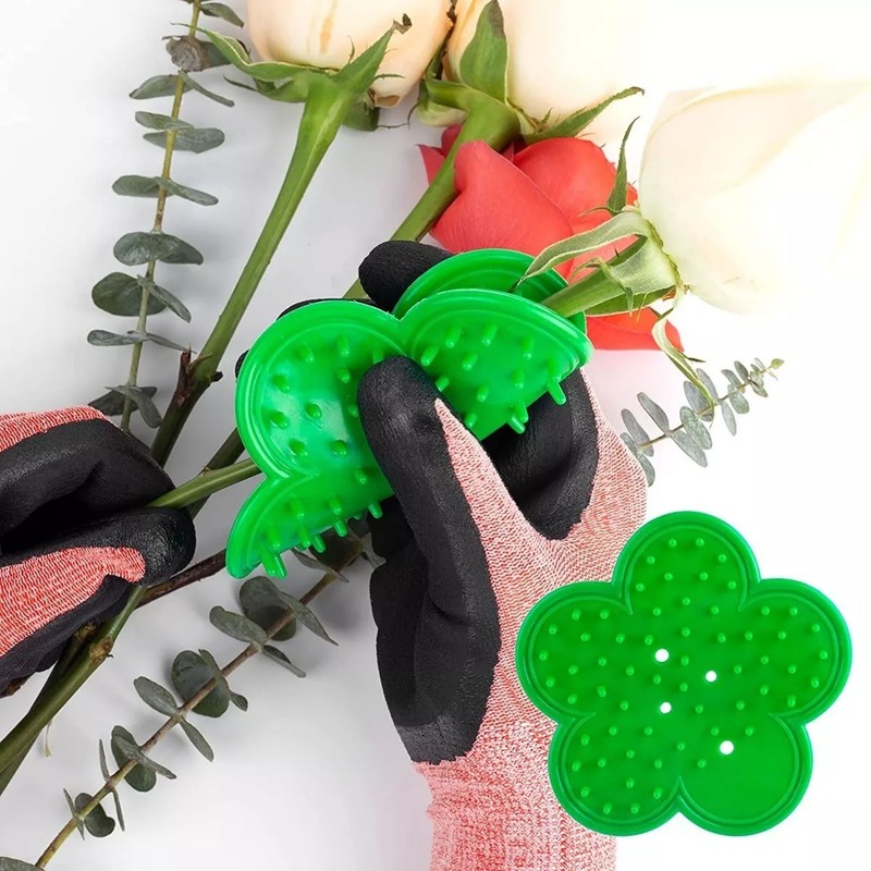 Flower Scissors Rose Stripper Thorn Remover Tool Garden Gloves Set
