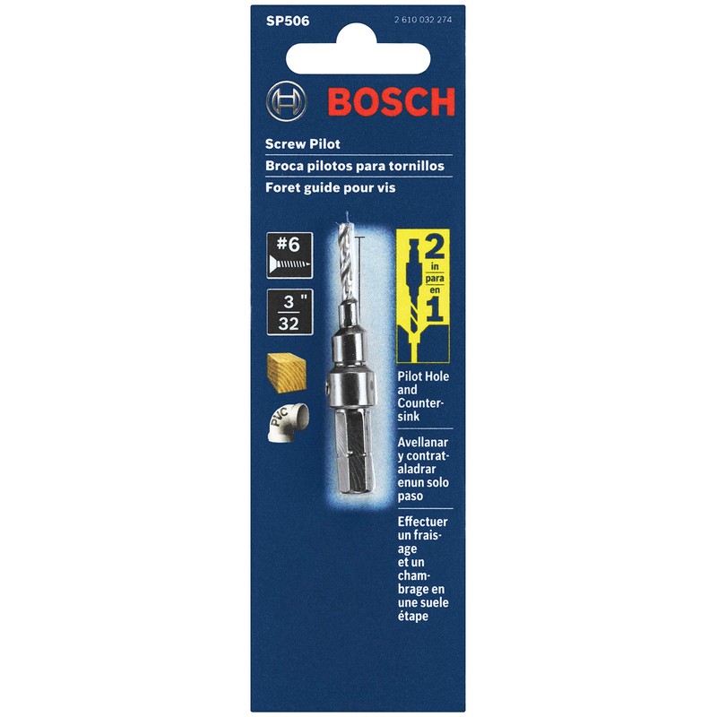 Bosch SP506 #6 Hex Shank Countersink Drill Bit