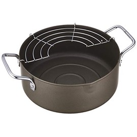 Pearl Metal Deep Fry Cook Iron Double-Handle Tempura Pot 20cm HB-1371 Double-Handle Tempura Pot 20cm