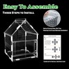 Acrylic Jumping Spider Enclosure with Magnetic Front Door - 360°