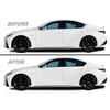 SlickMod Chrome Delete Blackout Vinyl Overlay for 2021-2022 Lexus is