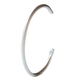 TAVARAT Tps-137 Bangle Men's Bracelet, Unisex, Accessories, Brass, Made in Japan (Silver), Brass