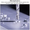 sourcing map Solid Carbide Drill Bits, 6.5mm C2/K20 Tungsten Carbide