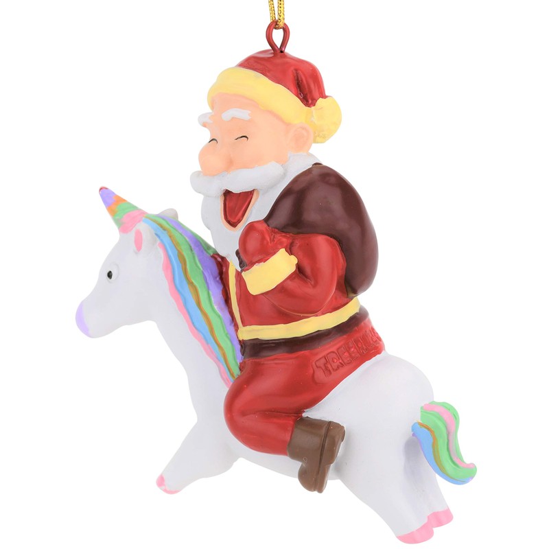 Ornamento de Navidad con diseño de unicornio