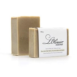 2 Pack Deadsea mud Soap - With Shea Butter a - All Natural Bar Soap - Handmade Soap - Made in Canada - L'OLIVIER NATURALS