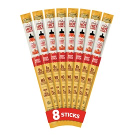 Tillamook Country Smoker Beef Sticks, Mike's Hot Honey, 1 Ounce (8 Sticks) Real Hardwood Smoked Sausages, Low Carb, High Protein, Individually Wrapped, Ready to Eat Sweet & Spicy Snack