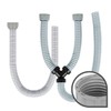 Sink Hose Replacement Sink Drain Drain Pipe Trap Drain Sink Drain Odor Net Sink Backflow straight type 2ea