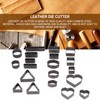 20PCS Leather Die Cutter Round Quadrate Hearts Leather Cutting Dies