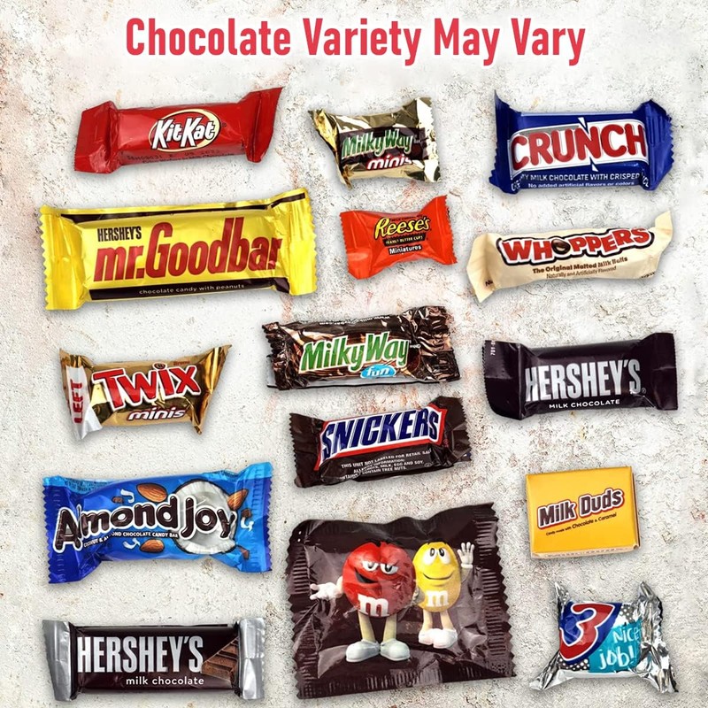 Christmas Chocolate Candy Mix, 2 LB Bulk, Assorted Individually Wrapped