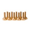 10 Pack of 1/4-20 Brass Knurled Thumb Screws 3/4" Thread