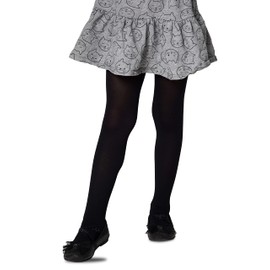 LORES Girls' Children's Tights with Foot Ballet Dance School 40 Denier Opaque, nero