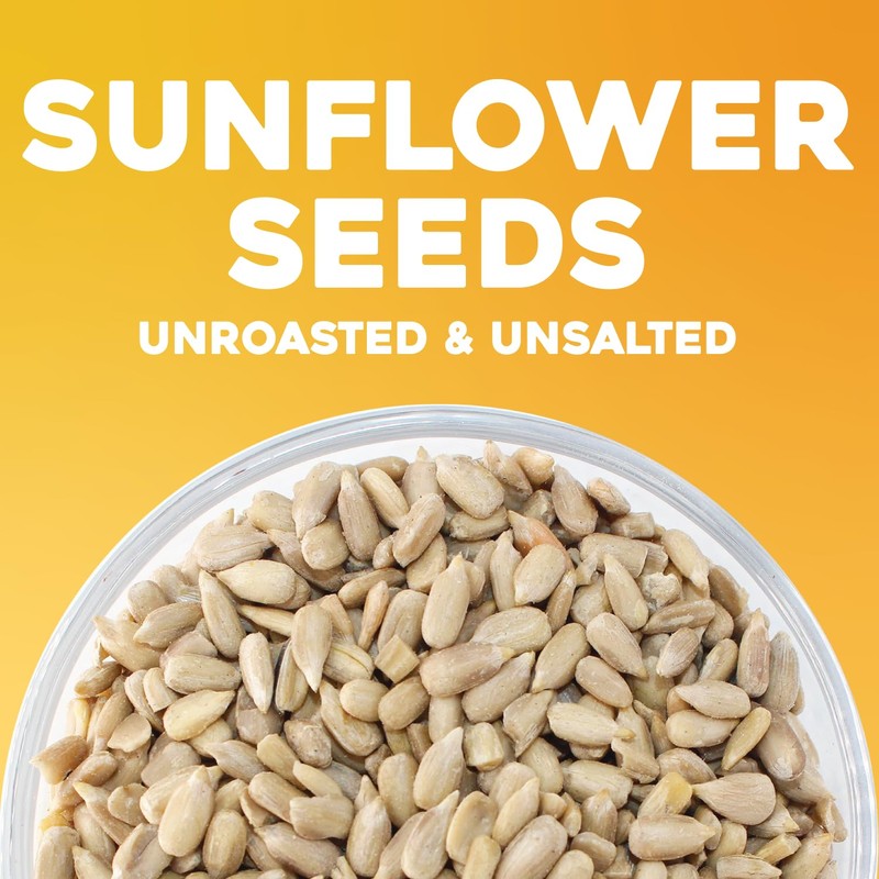 Sunbest Natural Raw Sunflower Seeds, 2 lbs – Unsalted &