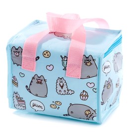 Puckator Woven Cool and Lunch Bag with Pusheen Design - Insulated Lunch Bag for Women Men Children - Lunch Box Bag for Work & School - Beach and Picnic Accessories - Childrens Lunch Box - Cool Bags