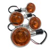 JYFACTORY External Yamaha Universal Round Turn Signal, 12 V, Left