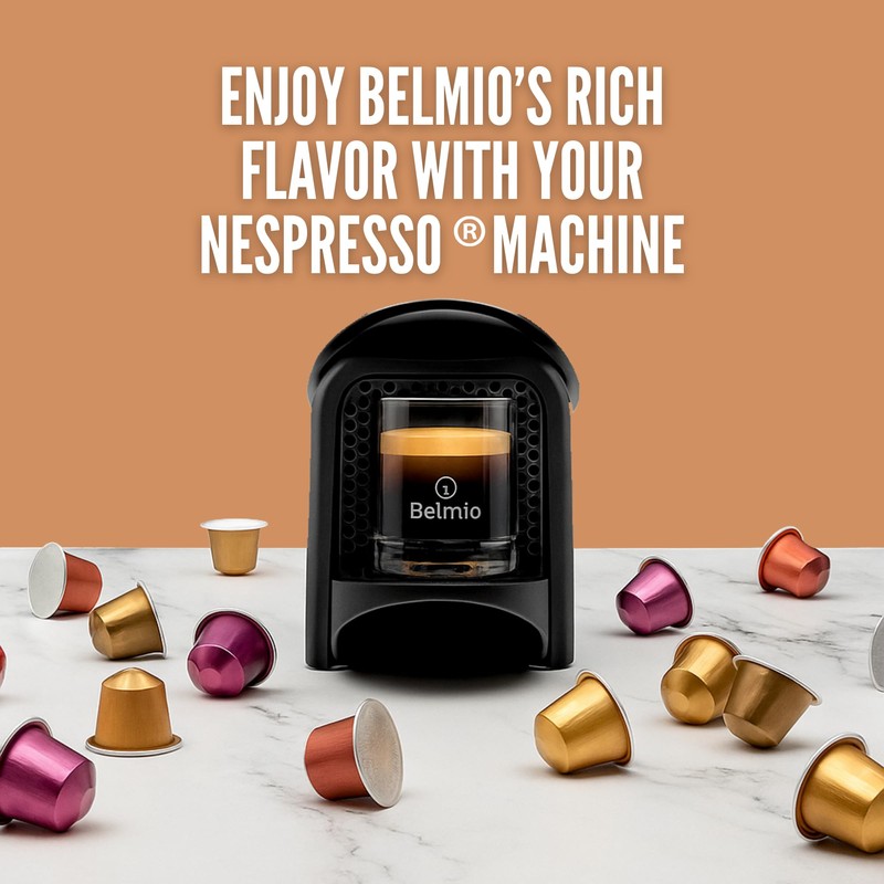 Belmio Chocolate Therapy Espresso Coffee Pods – Medium Roast –