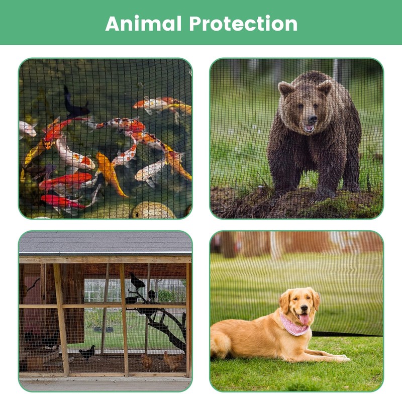 WindscreenSupplyCo Protection Cover 12 Ft. x 12 Ft. Garden Netting