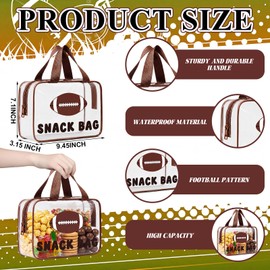 Sunnymove 6 Pcs Football Snack Bags for Team Gifts Football Goodie Bags