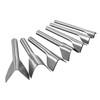 sourcing map V-Shaped Leather Cutter Punch Set 15mm-45mm Strap End