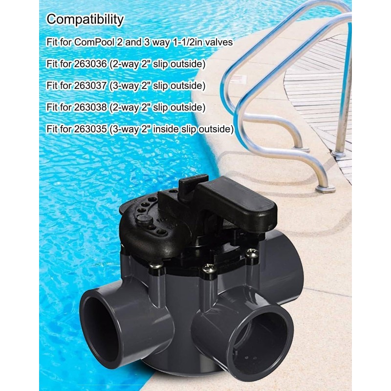 MQLPXI 270075 Pool Diverter Valve Assembly Compatible with ComPool 2