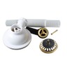 Talea SUS304 Stainless Steel Sink Strainer Basket Valve, Shiny Gold