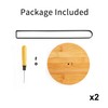 TIEYIPIN Paper Towel Holder, Countertop Roll Stand with Anti-Skid Wooden