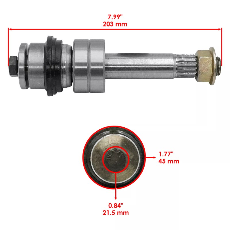 Caltric Spindle Shafts for Exmark Radius Vantage S X Series