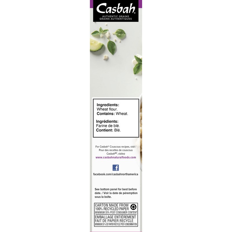 Casbah Pearl Couscous 6 oz. (Pack of 6), Pearl Pasta,