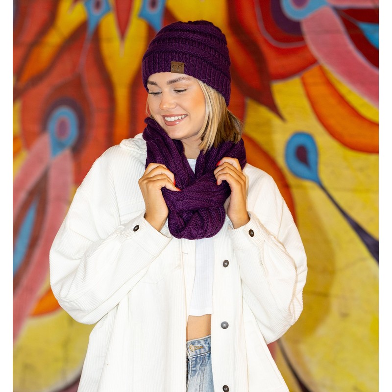 Funky Junque Beanie & Infinity Scarf Gift Set – Matching