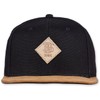 Djinns men's cap, light canvas snapback cap. - Black