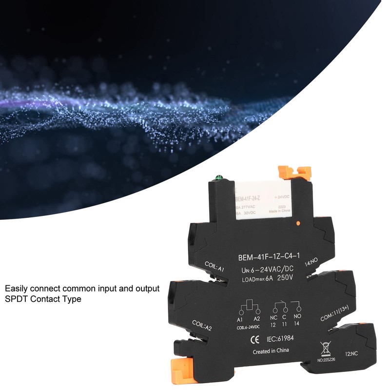 ANKROYU 6a 6‑24V Thin Relay, DC Control AC Ultra Thin