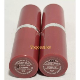 Clinique Lot of 2 CLINIQUE Pop Lip Colour + Primer Lipstick Shade 14 PLUM POP 3.5g Each