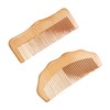 2 Pieces Wooden Massage, Antistatic Design, Acupuncture Massage Comb, Hair