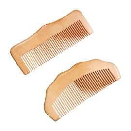 2 Pieces Wooden Massage, Antistatic Design, Acupuncture Massage Comb, Hair Comb Tools