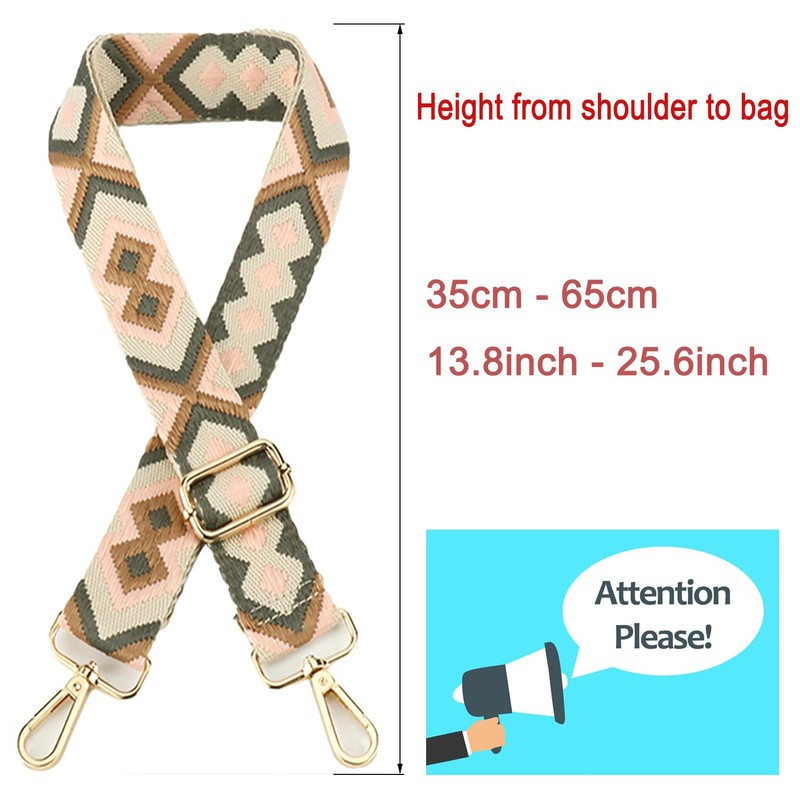 Hibate Bag Strap 3.8 cm Wide Bag Straps for Changing