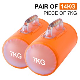 DEIRIS Water Dumbbells, Foldable & Adjustable Dumbbell, Water Weight Bag, Portable Fitness Equipment, Adjustable Weights, Dumbbells up to 14 kg/Pair, for Strength Training, Core Training
