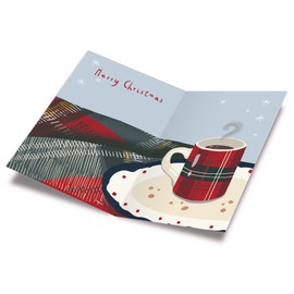 Merry Christmas Card For Son | Made in America | Eco-Friendly | Thick Card Stock with Premium Envelope 5in x 7.75in | Packaged in Protective Mailer | Prime Greetings (Hot Cocoa)