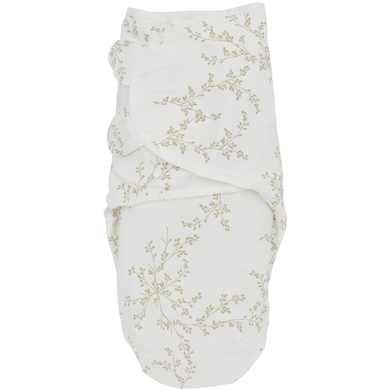 Meyco Baby Swaddling Bag Branches, Plain Sand, 4-6 Months, Pack