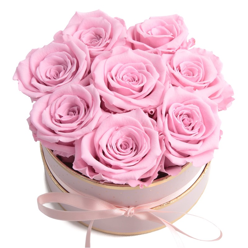 ROSEMARIE SCHULZ Heidelberg Rose Box Pink Round Infinity Roses -