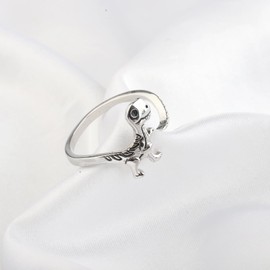 SEIRAA Adjustable Dinosaur Ring Dinosaur Ring Jewellery Minimalist Dino Ring Gift for Women Men (Dinosaur Ring)