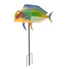 NOENNULL Largemouth Fish Mailbox Large Metal Mail Box Fish Shape