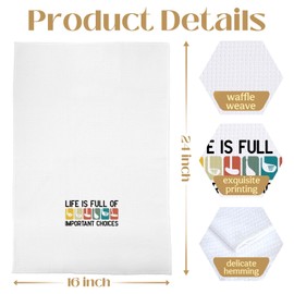 BYRFIIEU Inspirational Golf Kitchen Towels, Golfing Gifts for Men Women Hand Towels for Bathroom Decor, Gifts for Golfers Decorative Dish Tea Towel for Kitchen, 16x24 Inch